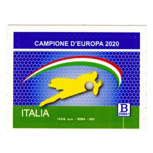 ITALIA - 2021 - VARIETÀ Italia campione d'Europa di calcio Euro 2020 cartello stradale - 1 v.