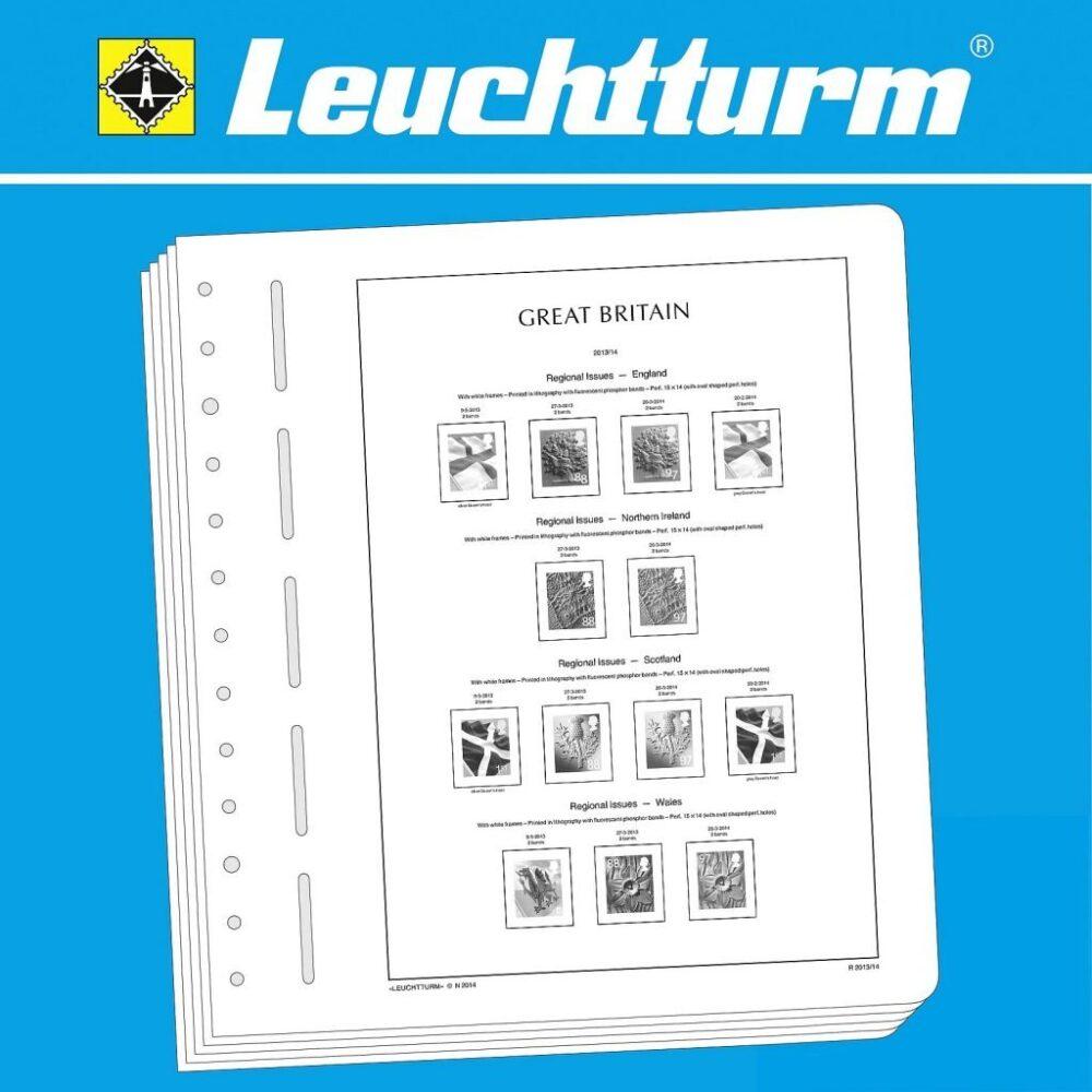 Gran Bretagna Posta Ordinaria e Regionali Con taschine Leuchtturm 32 LEUCHTTURM - Gran Bretagna Posta Ordinaria 2019 - Con taschine