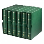 LEUCHTTURM - SUPER OFFERTA: Cartella Francia con fogli 1980/1994 e custodia design tradizionale