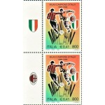 ITALIA - 1999 - Milan campione d'Italia - 2 v. in coppia con 2 bandelle differenti