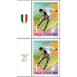 ITALIA - 2000 - Lazio campione d'Italia - 2 v. in coppia con 2 bandelle differenti