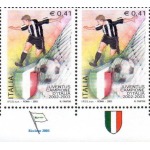 ITALIA - 2003 - Juventus campione d'Italia - 2 v. in coppia con 2 bandelle differenti