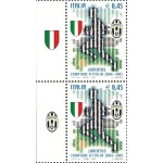 ITALIA - 2005 - Juventus campione d'Italia - 2 v. in coppia con 2 bandelle differenti
