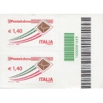 ITALIA - 2009 - Posta Italiana 0,60 €, 1,40 €, 1,50 € e 2,00 € - 4 coppie con codice a barre