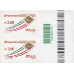 ITALIA - 2009 - Posta Italiana 0,60 €, 1,40 €, 1,50 € e 2,00 € - 4 coppie con codice a barre