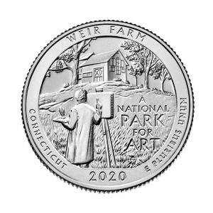 STATI UNITI - 2020 - 25 c. Parchi: Weir Farm National Historic Site (Connecticut) - Zecca S FDC