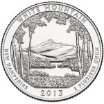 STATI UNITI - 2013 - 25 c. Parchi: White Mountain National Forest (New Hampshire) - Tris zecche D + P + S FDC