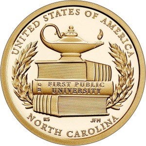 STATI UNITI - 2021 - 1 $ Innovazioni: Prima Università pubblica (North Carolina) - Coppia zecche D + P FDC