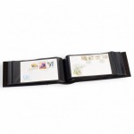 LEUCHTTURM - Album per 100 FDC C6 con fogli neri a 1 tasca, senza custodia - Blu