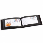 LEUCHTTURM - Album per 100 FDC DL con fogli neri a 1 tasca, senza custodia - Blu