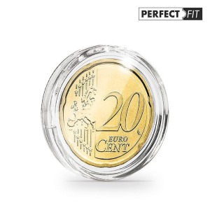 LEUCHTTURM - Capsule per monete da 22,25 mm ULTRA PERFECT FIT senza bordo - 10 pz.