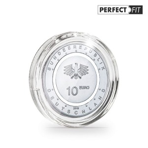 LEUCHTTURM - Capsule per monete da 28,75 mm ULTRA PERFECT FIT senza bordo - 10 pz.