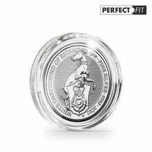 LEUCHTTURM - Capsule per monete da 38,61 mm ULTRA PERFECT FIT senza bordo - 10 pz.