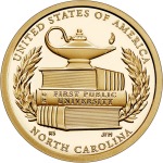 2021 1 Dollaro Prima Universita pubblica North Carolina USA