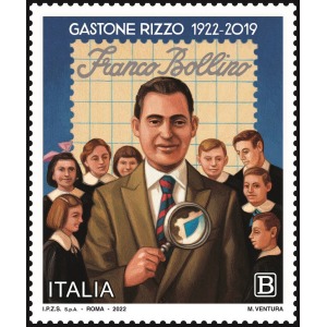 ITALIA - 2022 - 100° della nascita di Gastone Rizzo - 1 v. con codice a barre