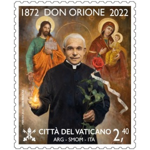 VATICANO - 2022 - 150° della nascita di San Luigi Orione - 1 v. (E.C. di Vaticano con Italia, SMOM, Argentina)