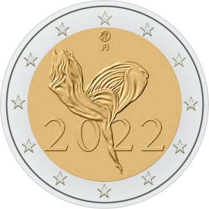2022 2 Euro 100° del Balletto nazionale finlandese Finlandia