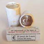 ITALIA - 2022 - 2 € 30° della scomparsa di Giovanni Falcone e Paolo Borsellino - Rotolino speciale