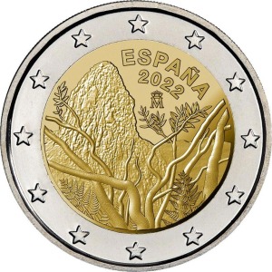 2022 2 Euro Parco nazionale di Garajonay Spagna