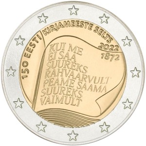 2022 2 Euro Societa Letteraria Estone Estonia