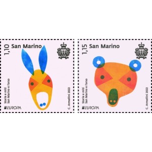 SAN MARINO - 2022 - Europa: Storie e miti - 2 v.