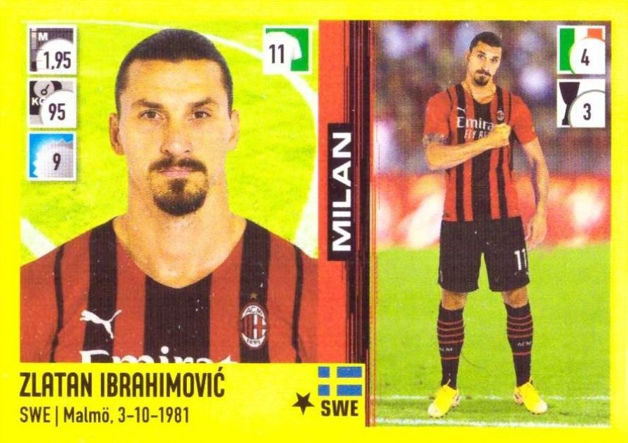 285 zlatan ibrahimovic 21 22 Panini A R 285 - Zlatan Ibrahimović