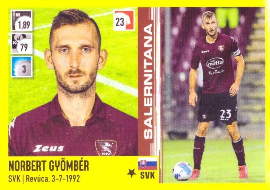 349 norbert gyomber 21 22 Panini A R 349 - Norbert Gyömbér