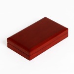 LEUCHTTURM - Astuccio SIENA in legno a 2 caselle rotonde per Magic Capsules S - Mogano