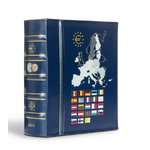 Cartella a 4 anelli VISTA serie Euro annuali 2022 con fogli e custodia Leuchtturm
