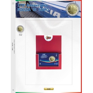 Foglio 2 Euro Italia 2022 Polizia di Stato in folder Abafil