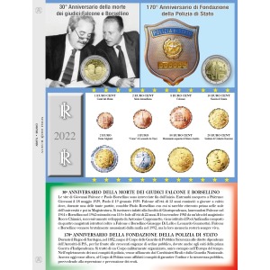 Foglio ALBUM EURO ITALIA per serie Euro 2022 Abafil