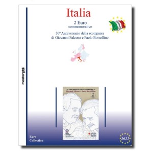 MASTER PHIL - Inserto 2 € commemorativo Italia in folder Falcone e Borsellino 2022