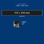 LINDNER - Strisce nere a morsetto da 115x164 mm - 8 pz.