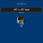 LINDNER - Strisce nere a morsetto da 197x197 mm - 4 pz.