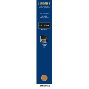 LINDNER - Strisce nere a morsetto da 210x27 mm - 22 pz.