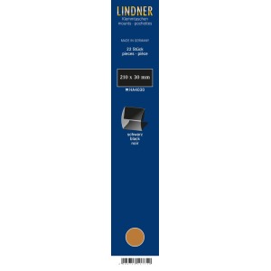 LINDNER - Strisce nere a morsetto da 210x30 mm - 22 pz.