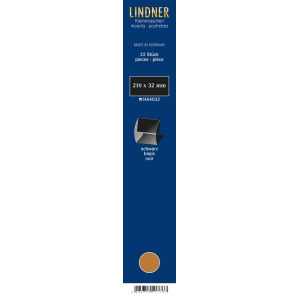 LINDNER - Strisce nere a morsetto da 210x32 mm - 22 pz.