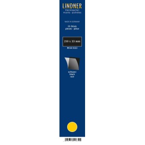 LINDNER - Strisce nere da 210x33 mm - 25 pz.