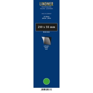 LINDNER - Strisce nere da 210x55 mm - 25 pz.