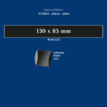 LINDNER - Strisce nere tubolari da 130x85 mm - 10 pz.