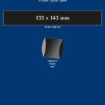 LINDNER - Strisce nere tubolari da 135x143 mm - 10 pz.