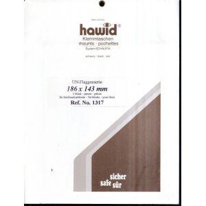 HAWID - Strisce nere tubolari da 186x143 mm - 5 pz.