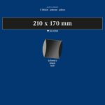 LINDNER - Strisce nere tubolari da 210x170 mm - 3 pz.