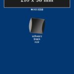 LINDNER - Strisce nere tubolari da 210x58 mm - 10 pz.