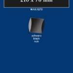 LINDNER - Strisce nere tubolari da 210x70 mm - 10 pz.