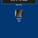 LINDNER - Strisce nere tubolari da 210x72 mm - 10 pz.