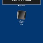 LINDNER - Strisce nere tubolari da 210x75 mm - 10 pz.