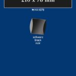 LINDNER - Strisce nere tubolari da 210x78 mm - 10 pz.