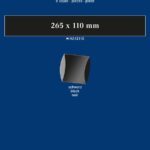 LINDNER - Strisce nere tubolari da 265x110 mm - 8 pz.