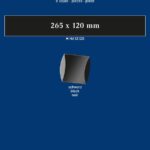 LINDNER - Strisce nere tubolari da 265x120 mm - 8 pz.